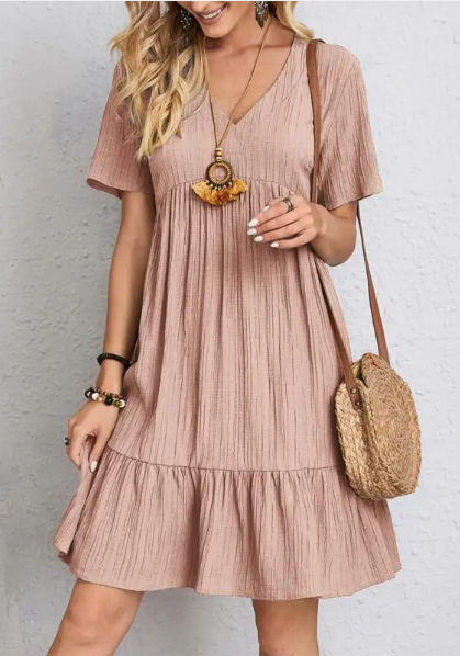 Crinkle Cake Maxi Dress