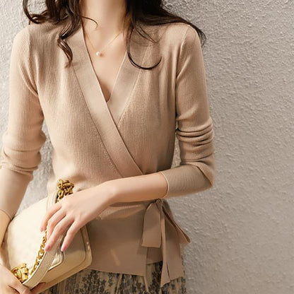 Elegant Knit V-Neck Cardigan