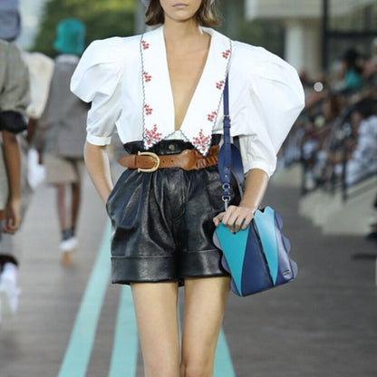Lace V-Neck Summer Shirt