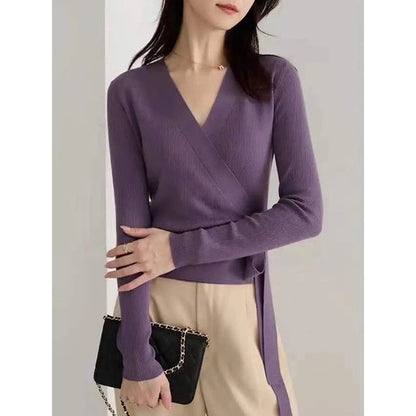 Elegant Knit V-Neck Cardigan
