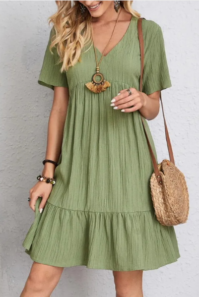 Crinkle Cake Maxi Dress