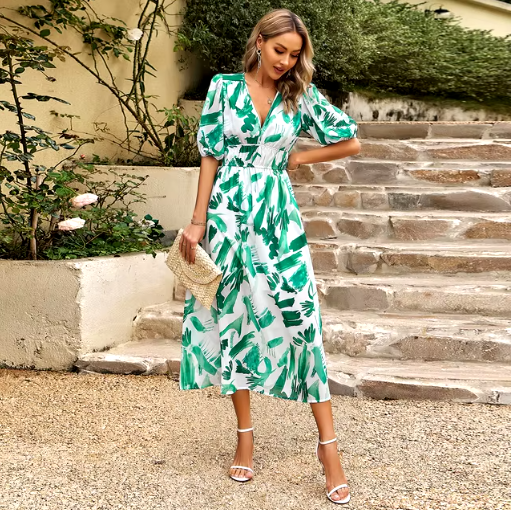 Summer Breeze V-Neck Maxi Dress