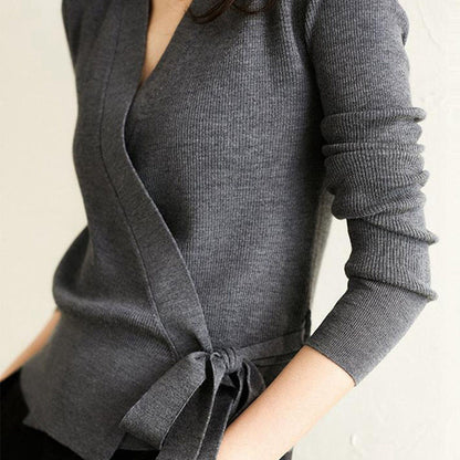 Elegant Knit V-Neck Cardigan