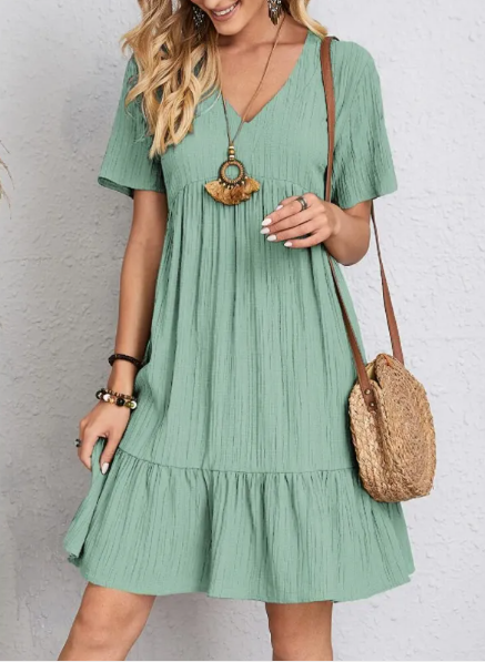 Crinkle Cake Maxi Dress