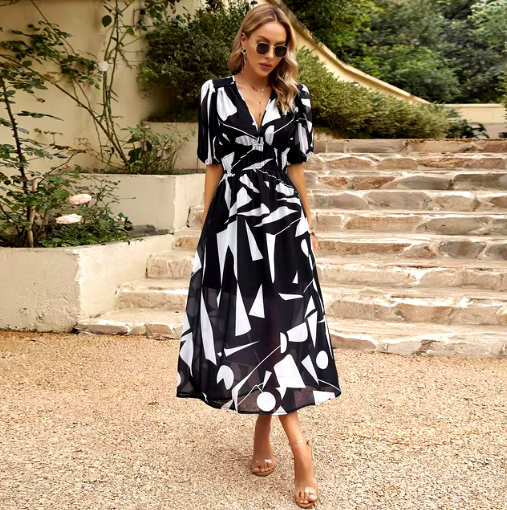 Summer Breeze V-Neck Maxi Dress